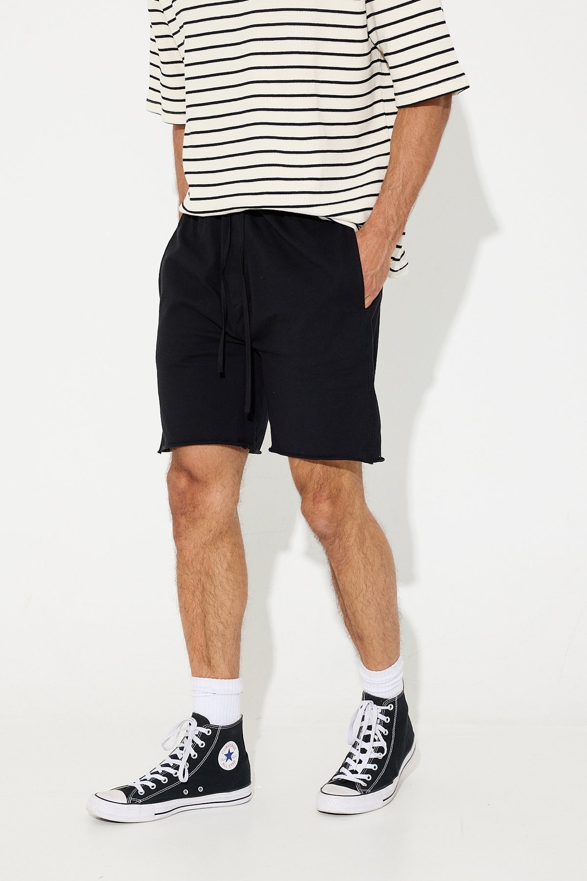 NTH Jayson Cotton Raw Short Black - FINAL SALE