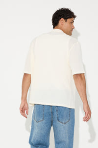Declan Texture Shirt Ivory