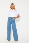 Sophia Cropped Shirt White