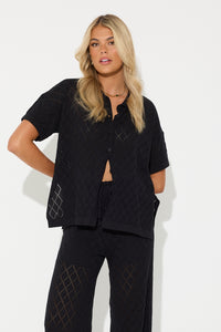 Giselle Knit Top Black