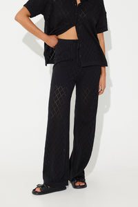 Giselle Knit Pant Black - FINAL SALE