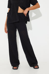 Giselle Knit Pant Black - FINAL SALE