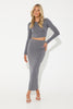 Elle Crop Charcoal
