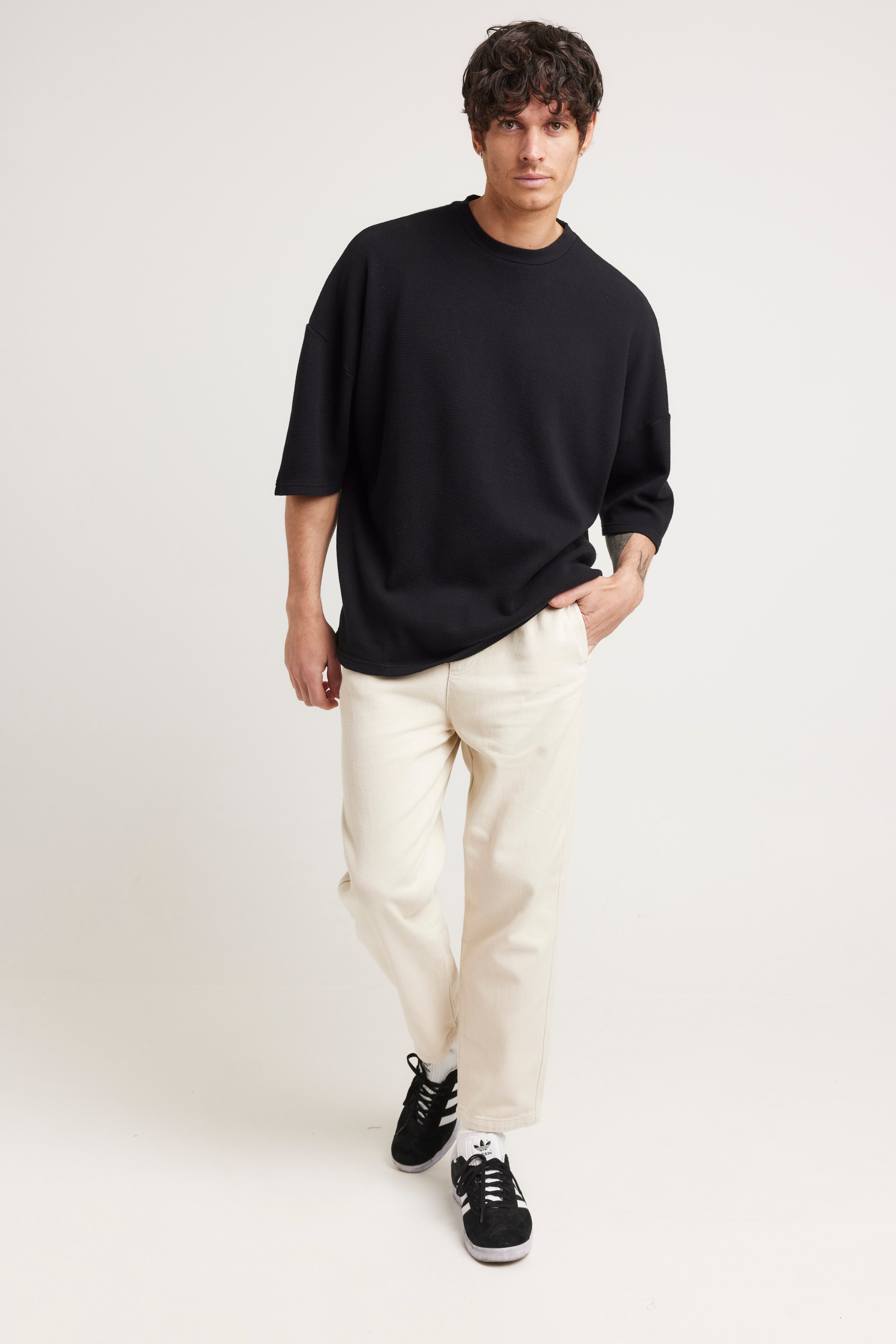 NTH Waffle Tee Black