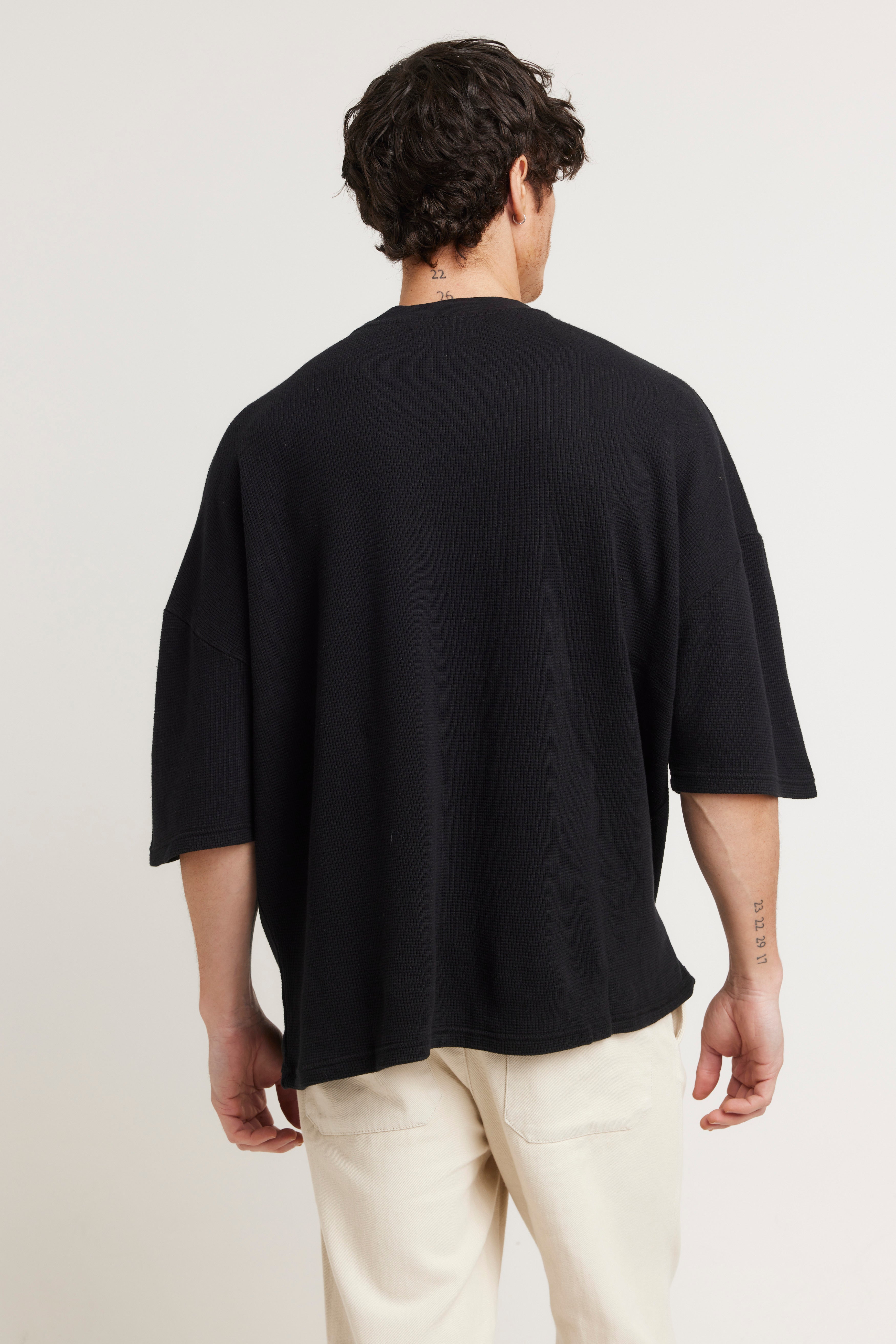 NTH Waffle Tee Black