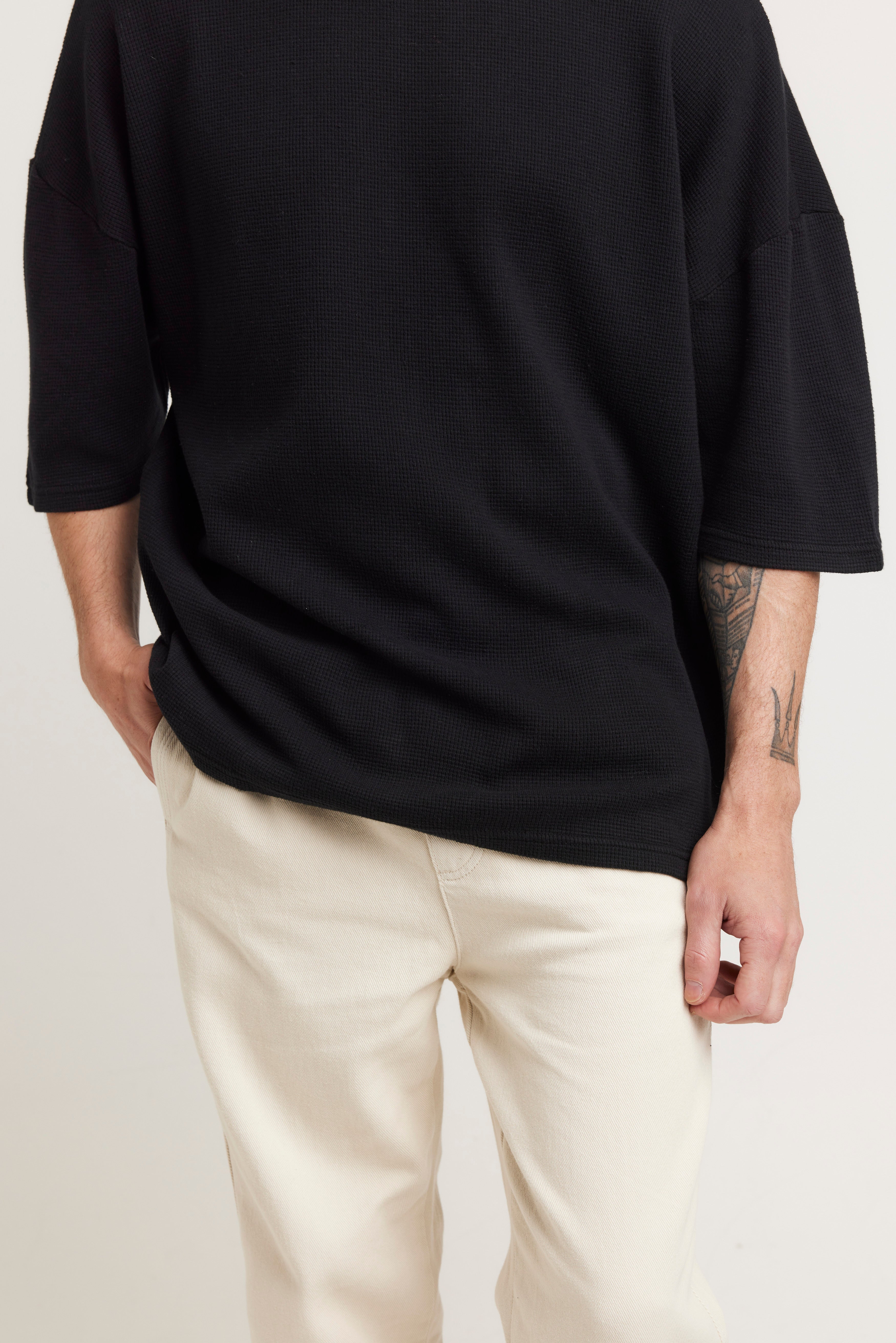 NTH Waffle Tee Black