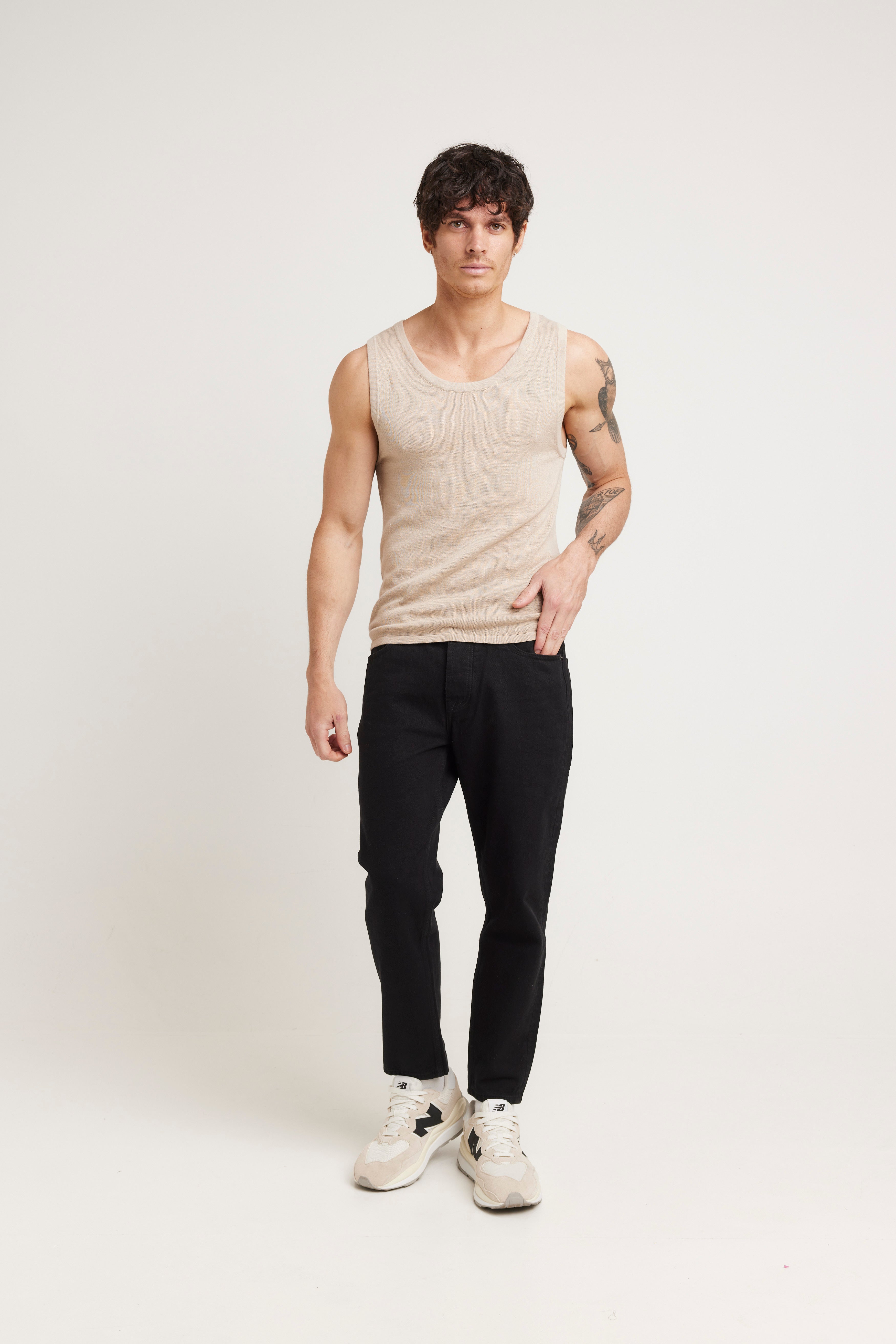 NTH Soft Knit Tank Oat - FINAL SALE