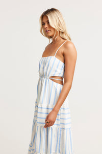 Sasha Maxi Dress Blue Stripe