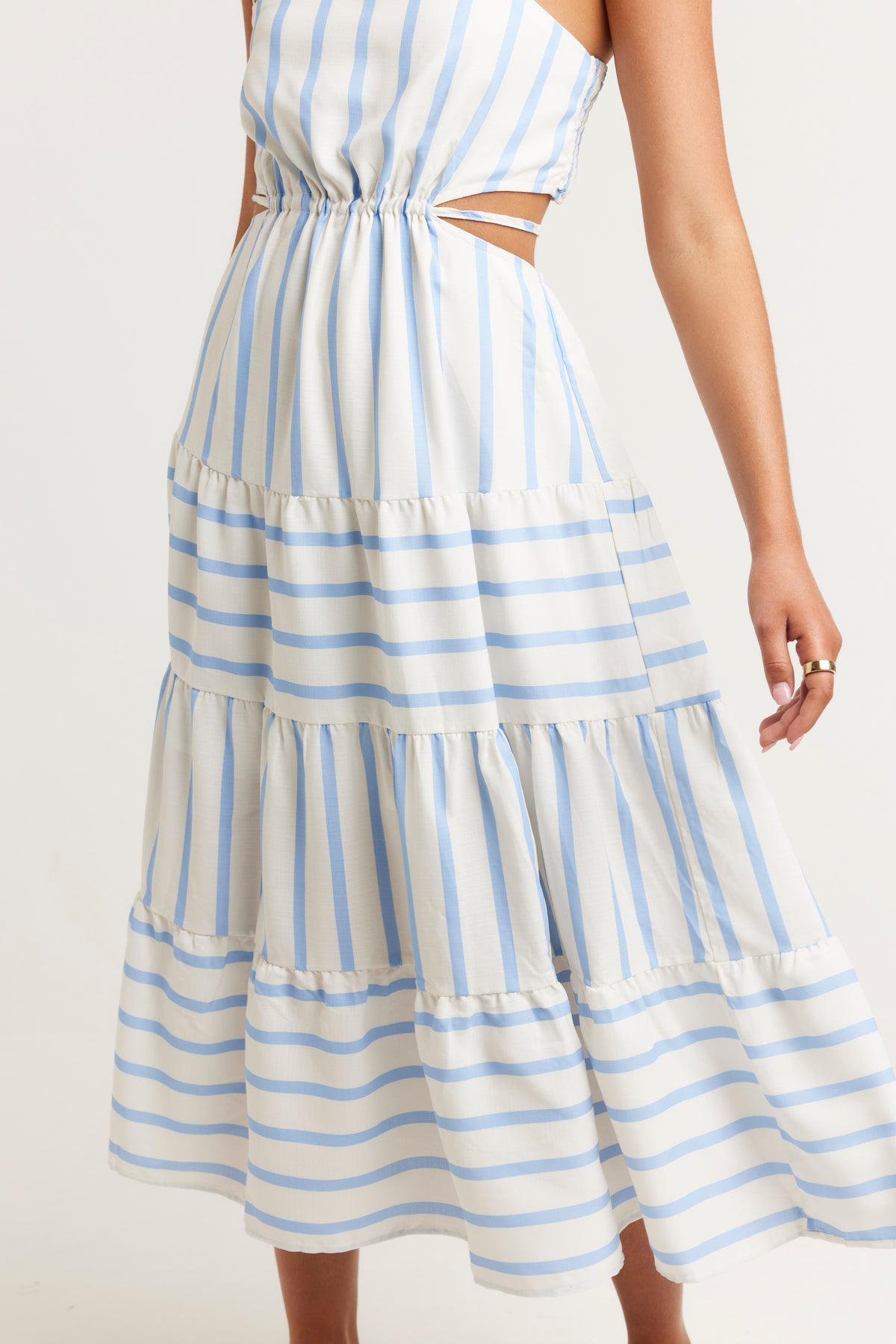 Sasha Maxi Dress Blue Stripe