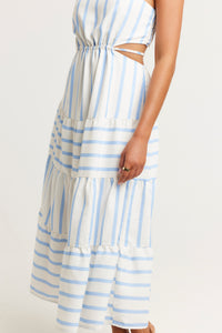 Sasha Maxi Dress Blue Stripe - FINAL SALE