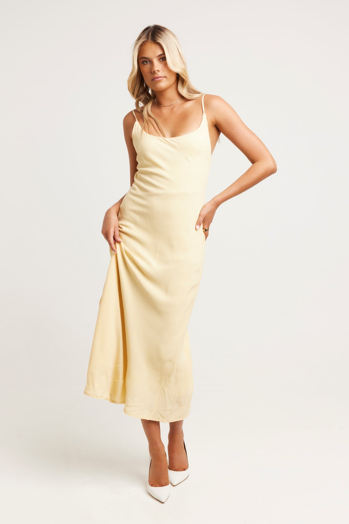 Arli Midi Dress Lemon
