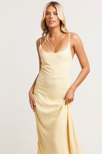 Arli Midi Dress Lemon
