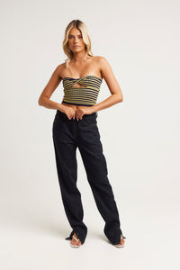 Nari Top Navy/Yellow - FINAL SALE