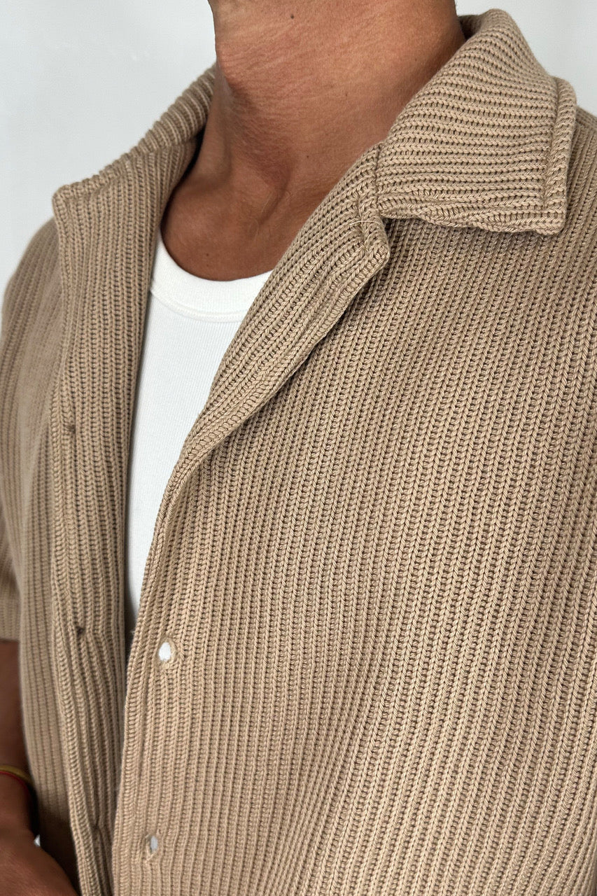 Chad Knitted Shirt Mocha