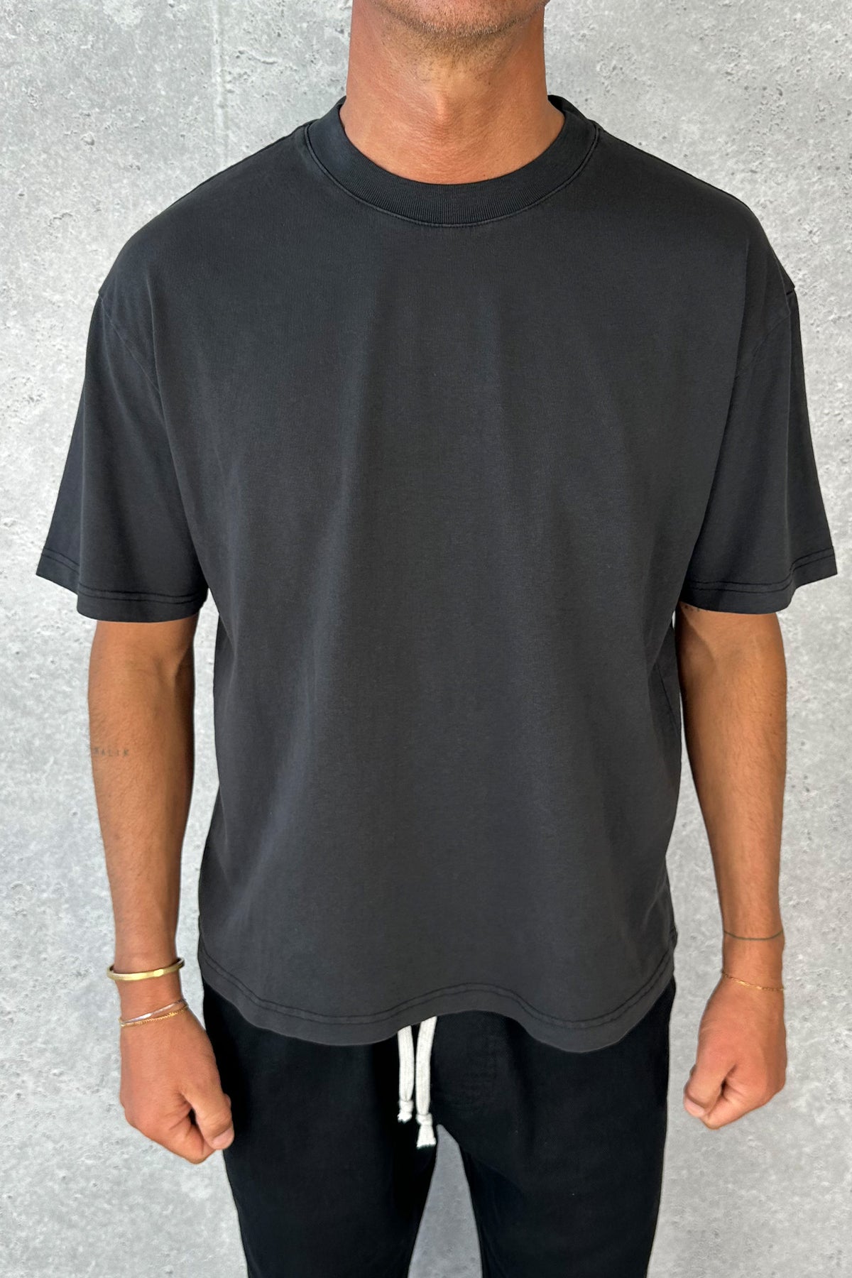 Stone Washed Tee Black