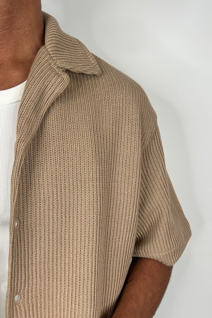 Chad Knitted Shirt Mocha