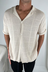 Matty Knitted Shirt Oat