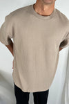 NTH Cord Knit Tee Light Brown - FINAL SALE