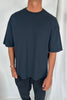 Salv Washed Crew Neck Tee Black