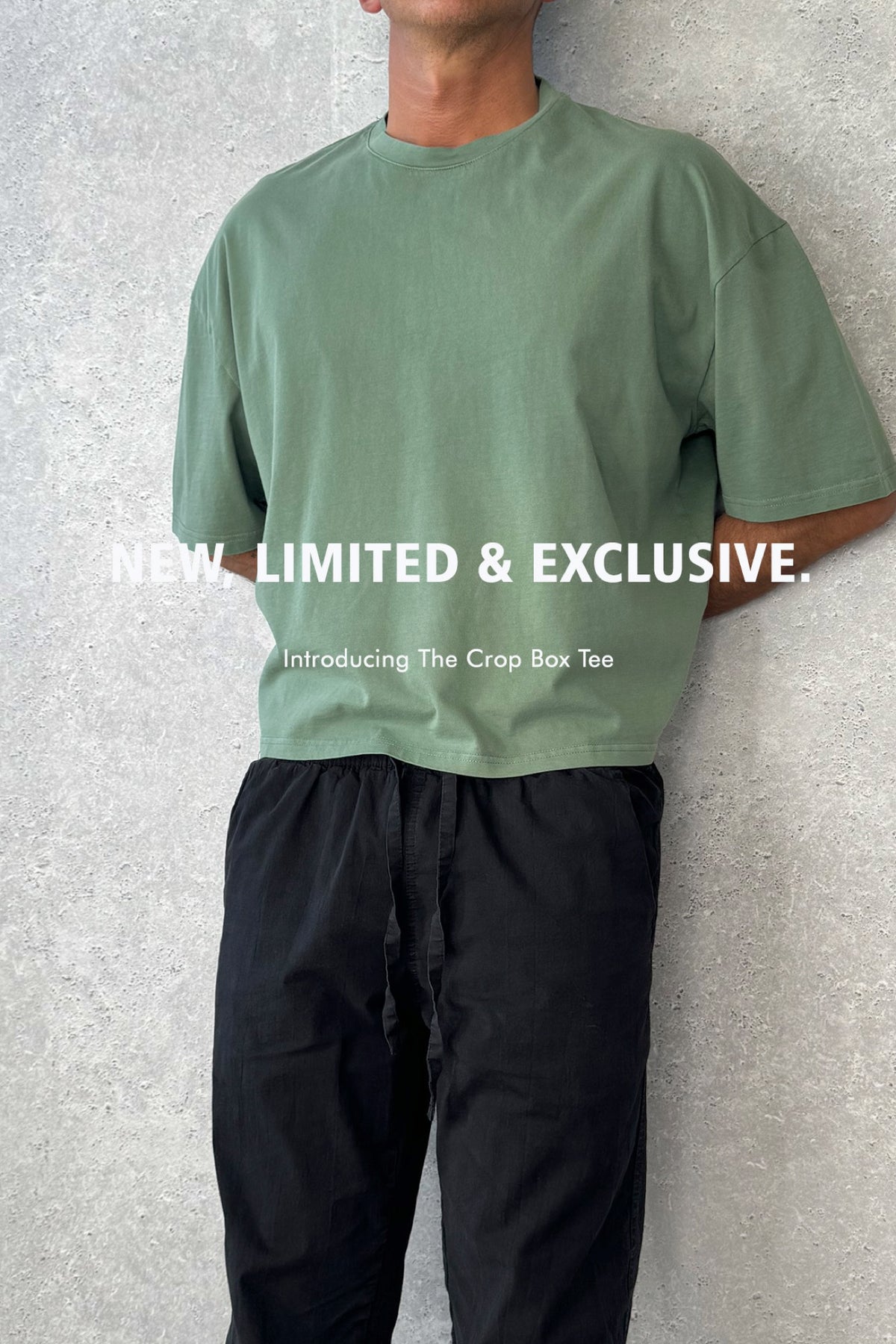 NTH Crop Box Tee Pine