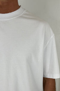 NTH Distress Crew Neck Tee White