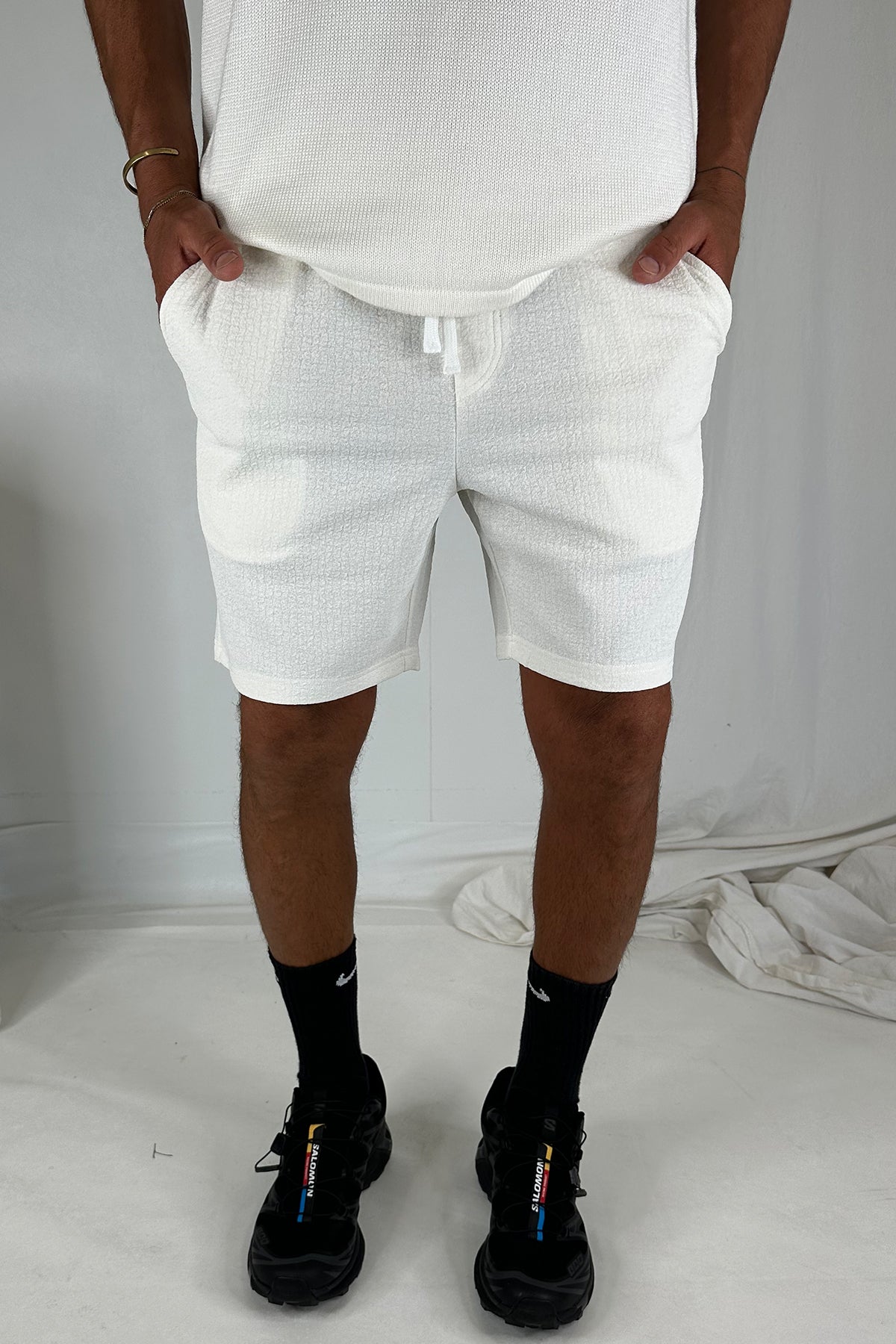 Lucas Short Soft Texture White