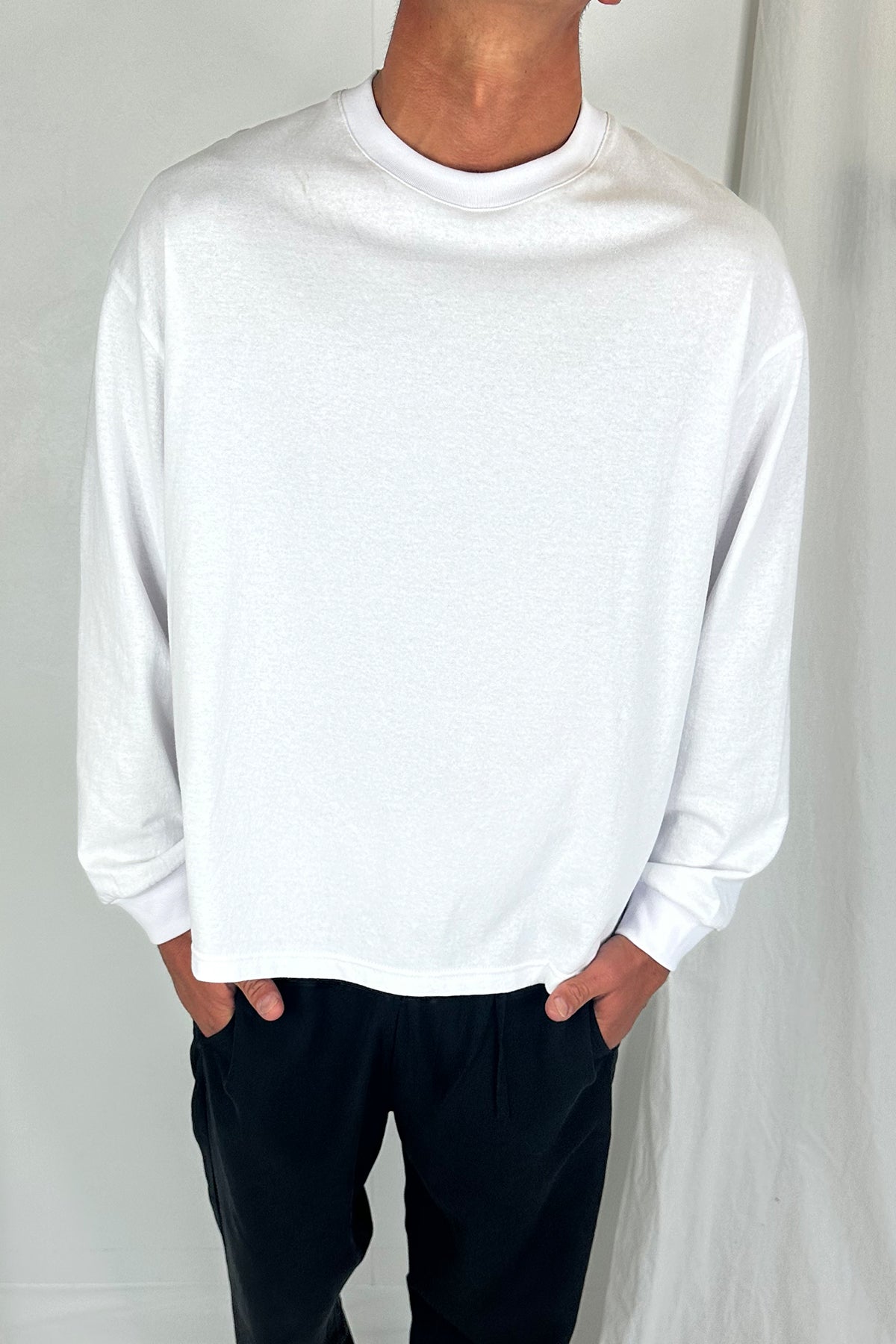 Jakey Soft Cotton Long Sleeve White