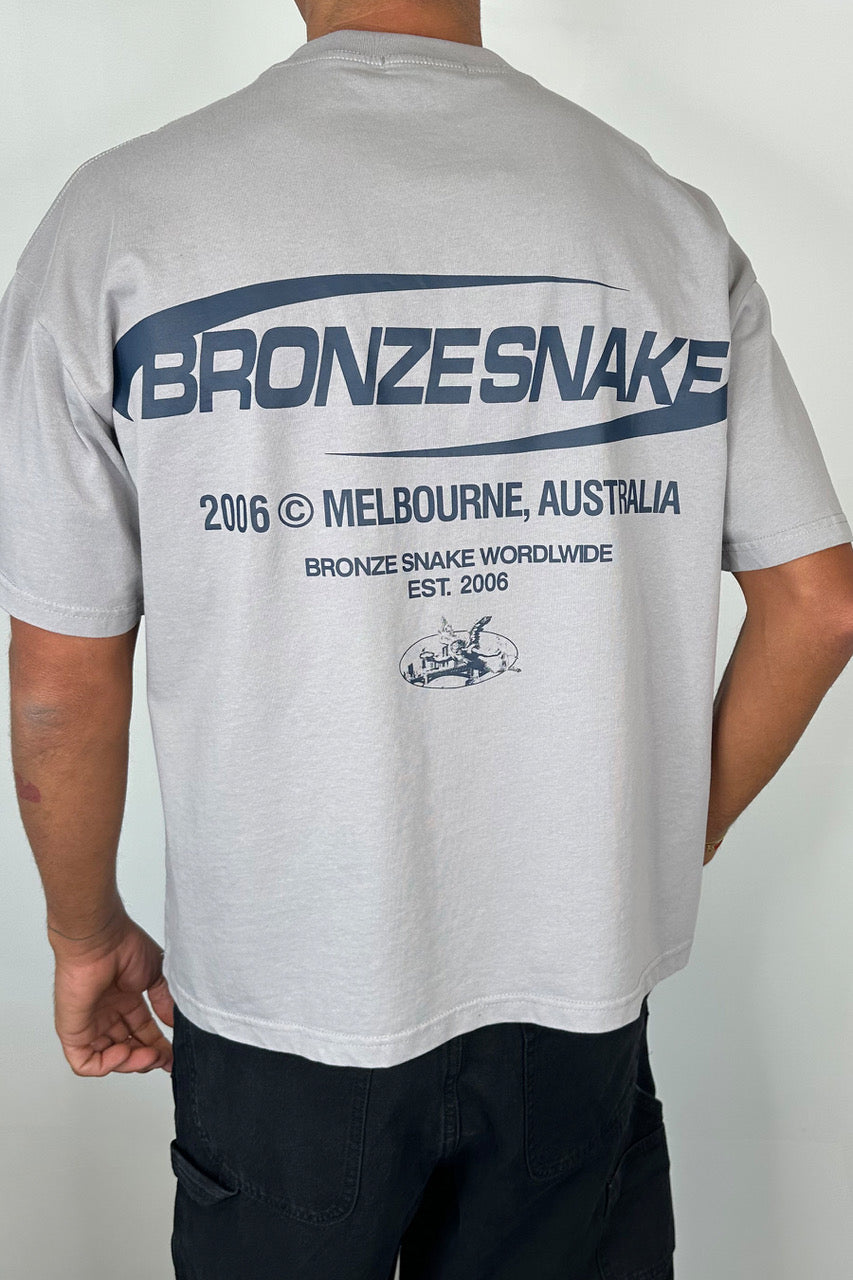 Bronze Snake Classic Tee Grey