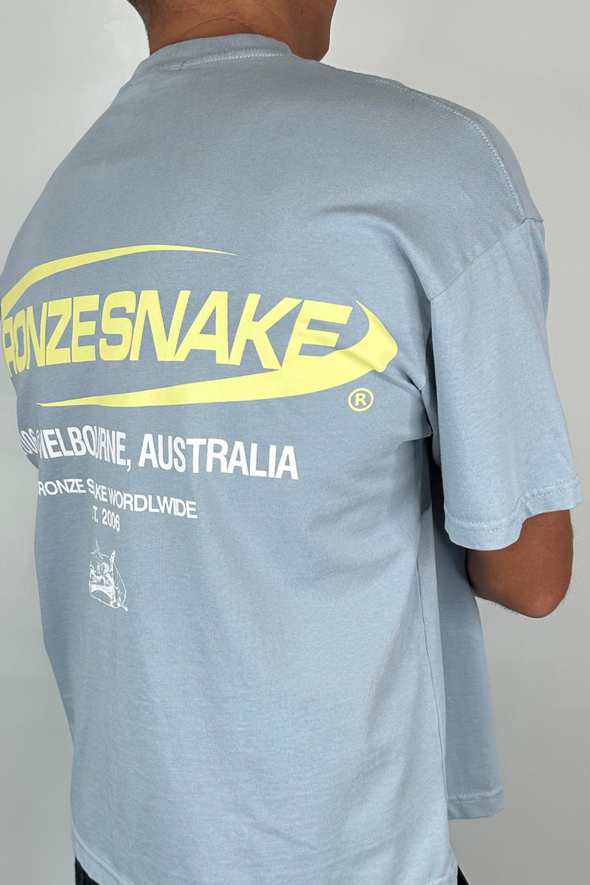 Bronze Snake Classic Tee Blue