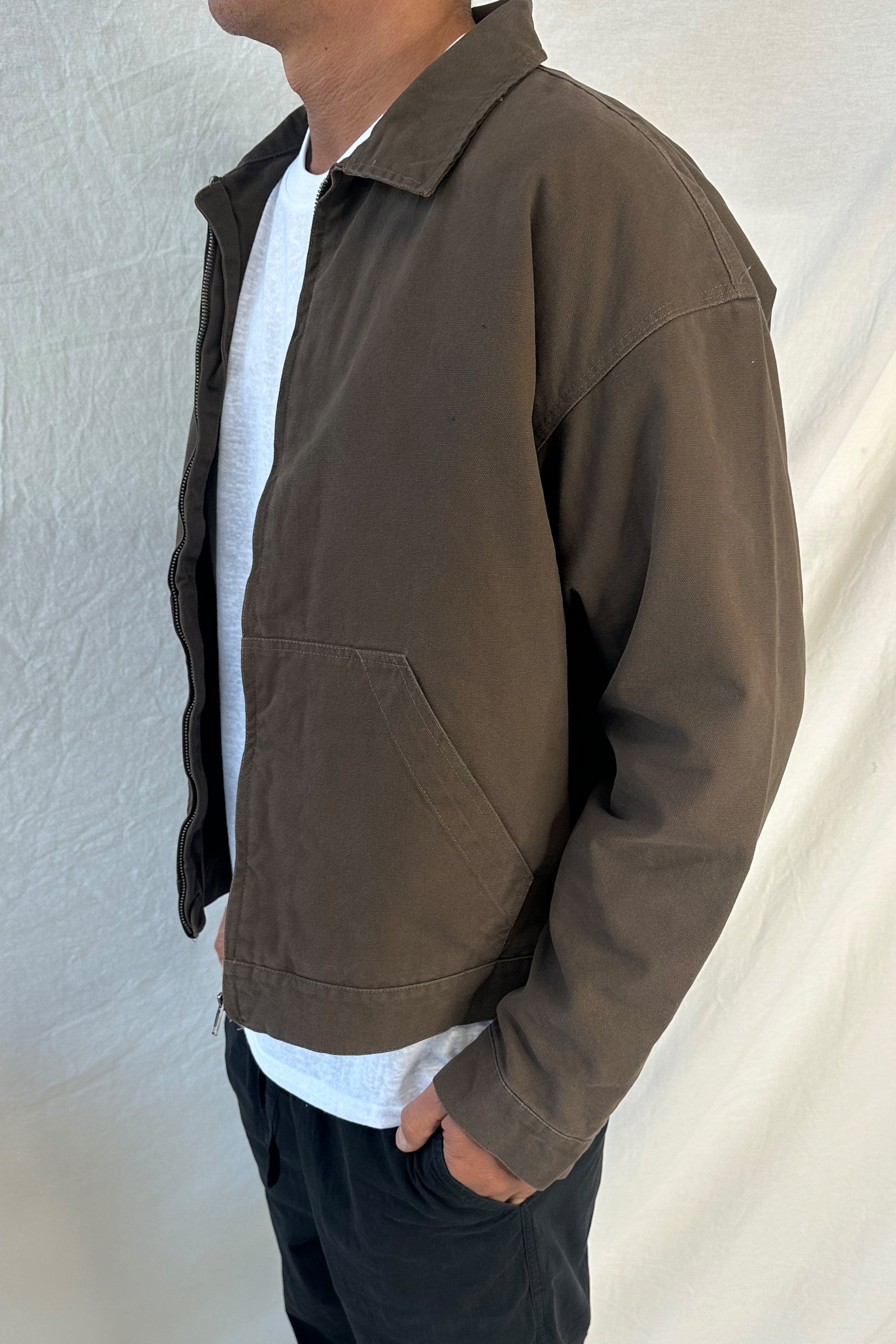 Collar Lined Jacket Dark Brown