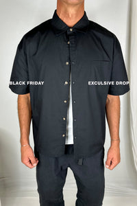 Nathaniel Drop Shirt Solid Black