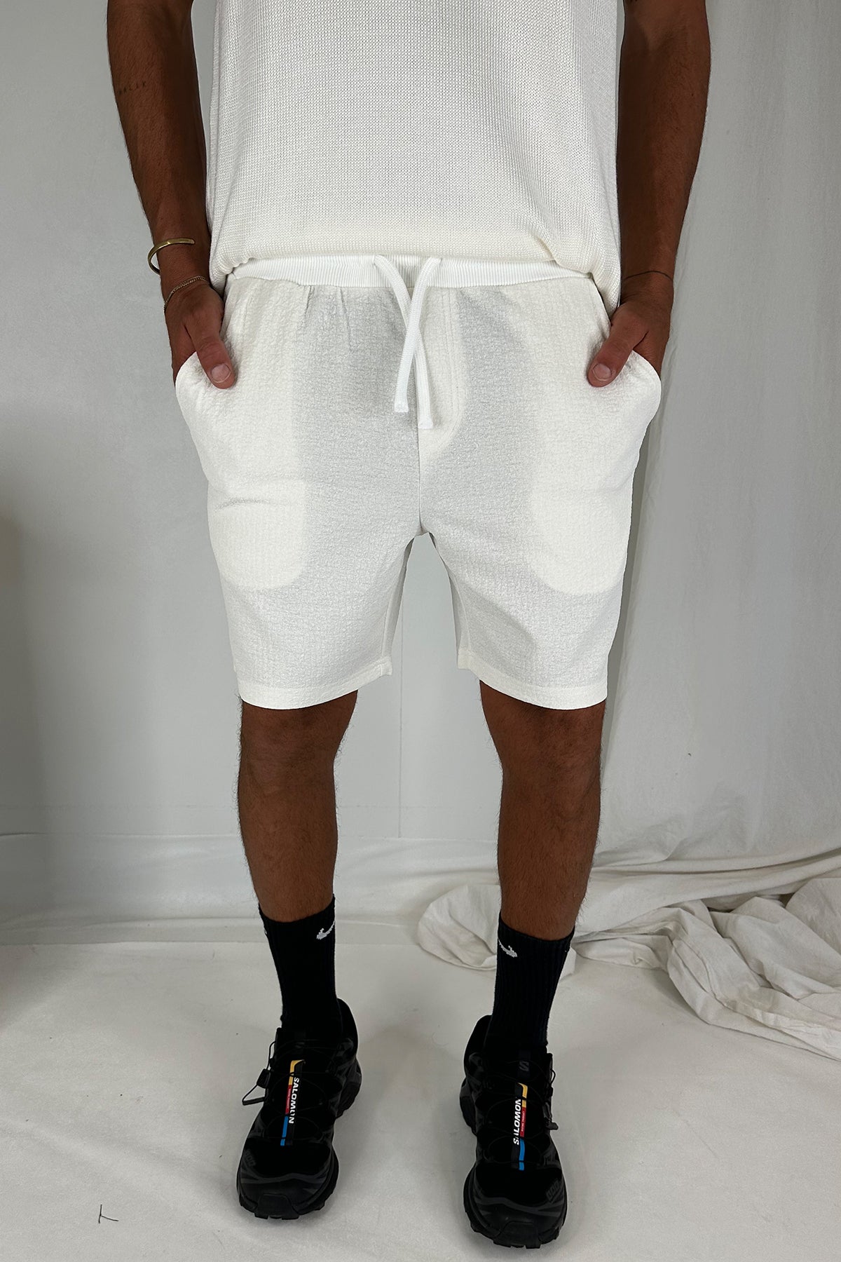 Lucas Short Soft Texture White