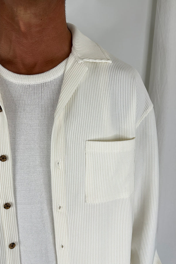 Lawrence Ribbed Long Sleeve Ivory