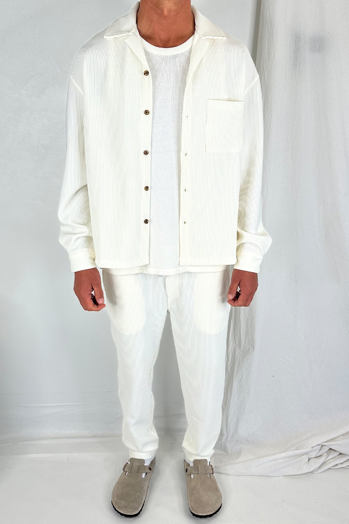 Lawrence Ribbed Long Sleeve Ivory