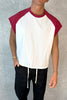 Raglan Crop Box Tank Crimson