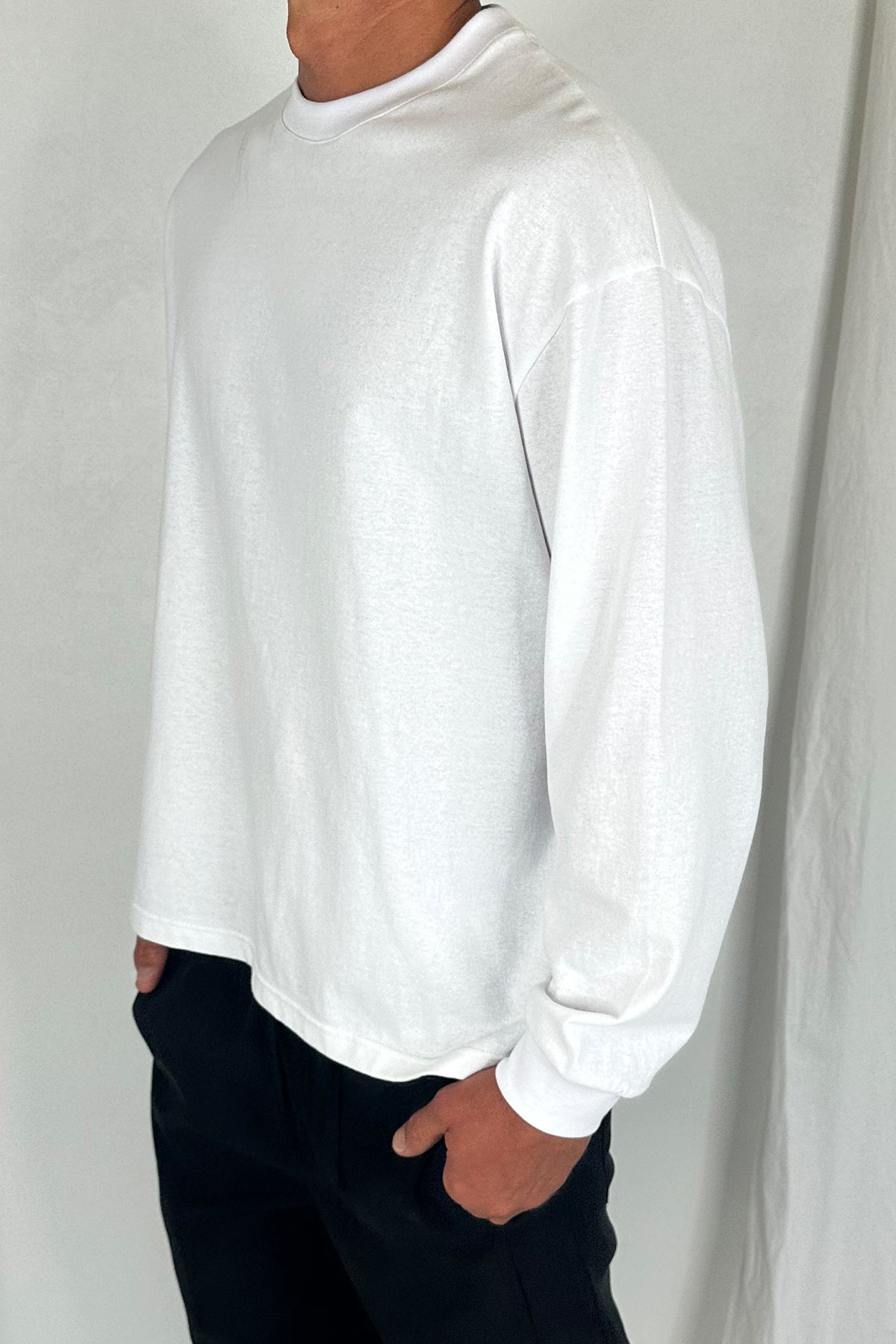 Jakey Soft Cotton Long Sleeve White