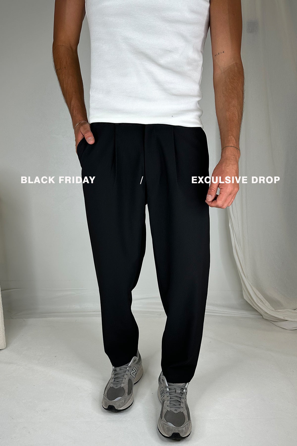 Luke Flow Pant Black