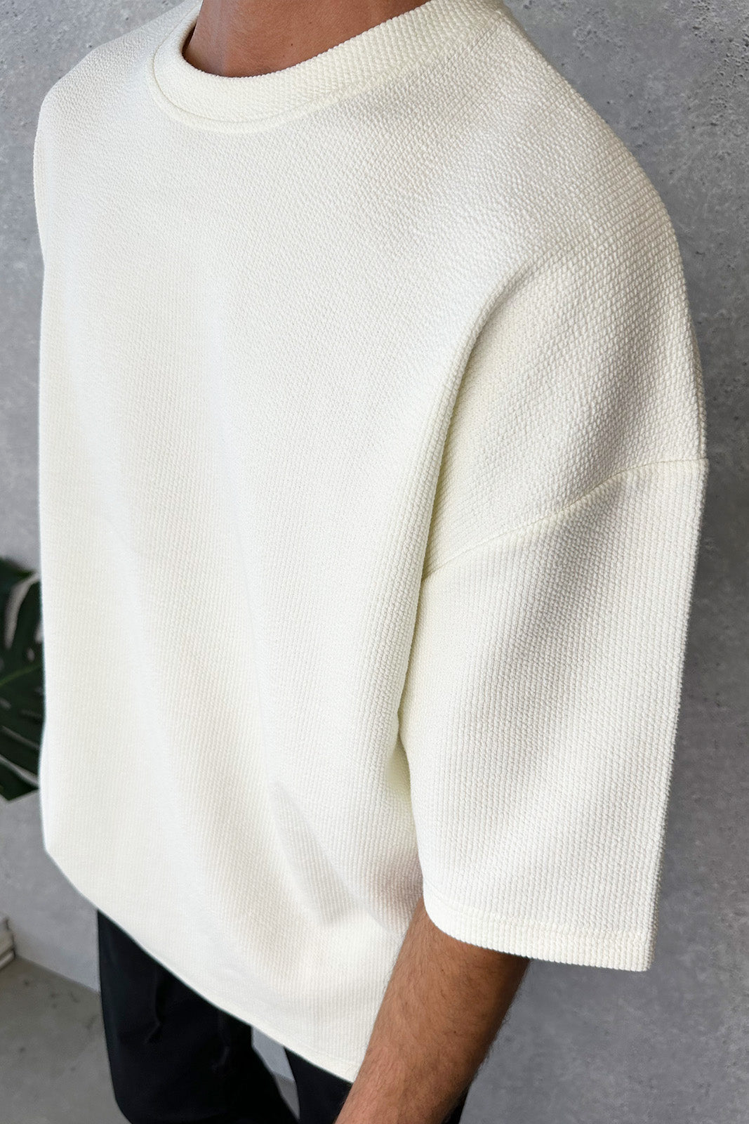 NTH Heavy Ribbed Tee Ivory