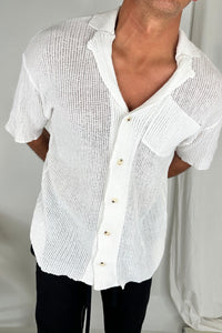 NTH Summer Knit Shirt White