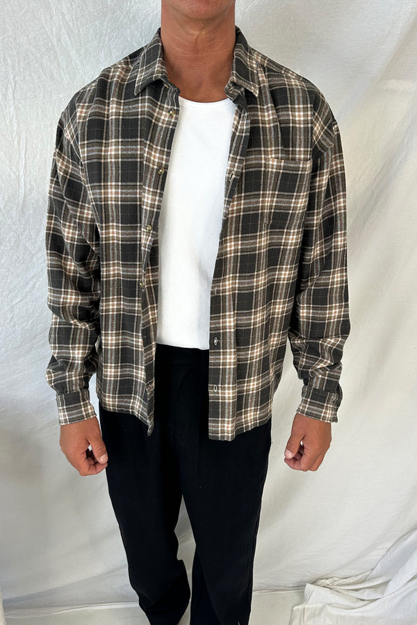 Brooklyn Check Shirt Brown