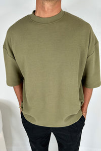 NTH Heavy Ribbed Tee Army - FINAL SALE