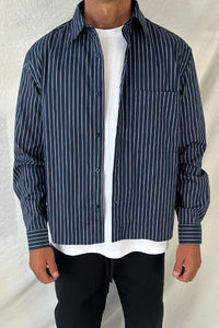Long Sleeve Box Shirt Navy