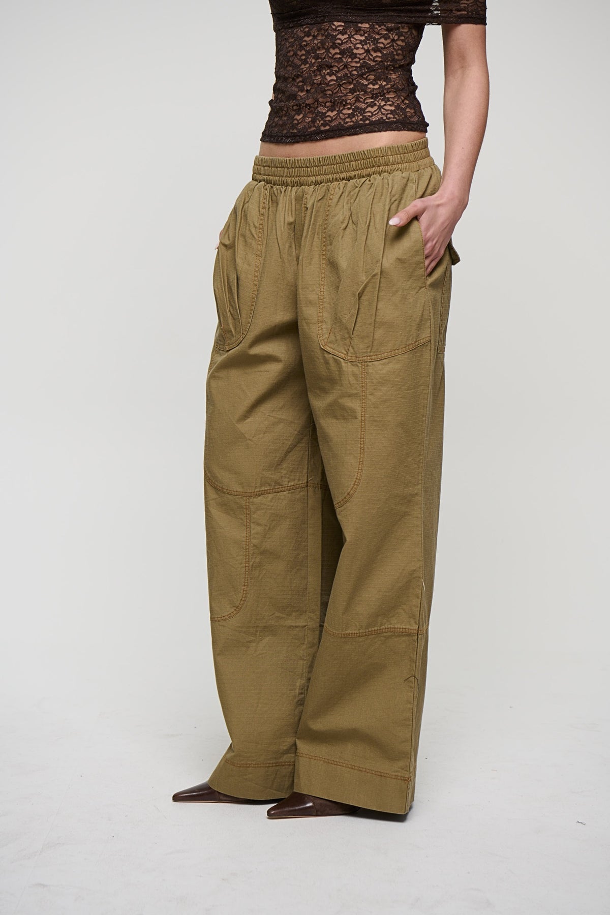 Alyssia Pant Khaki