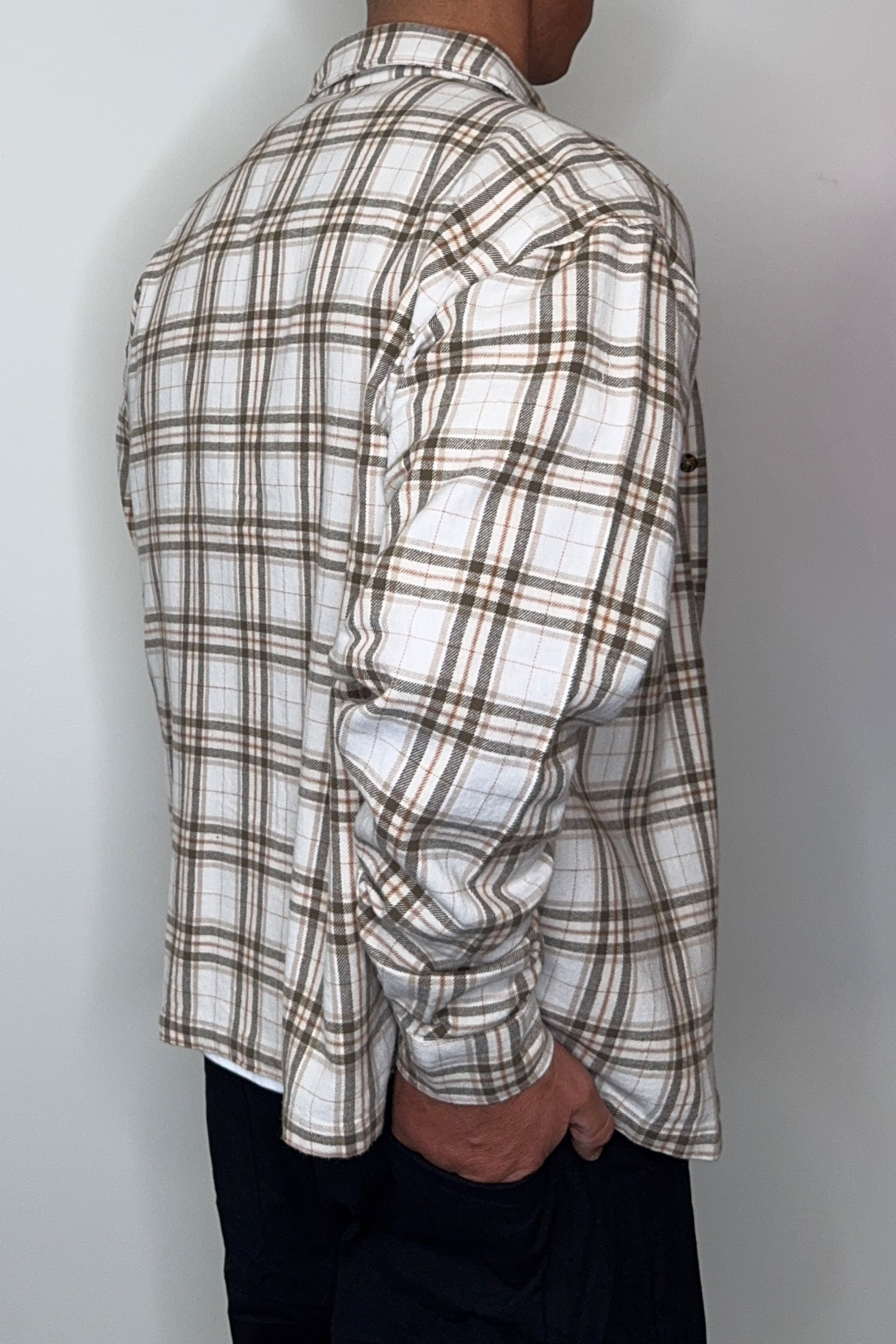 Brooklyn Check Shirt Griege