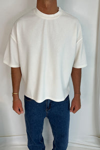 Colin Soft Texture Tee White