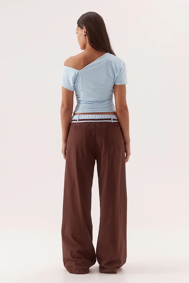 Britta Pants Chocolate/Sky