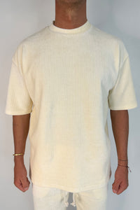 NTH Ribbed Cord Tee Ivory