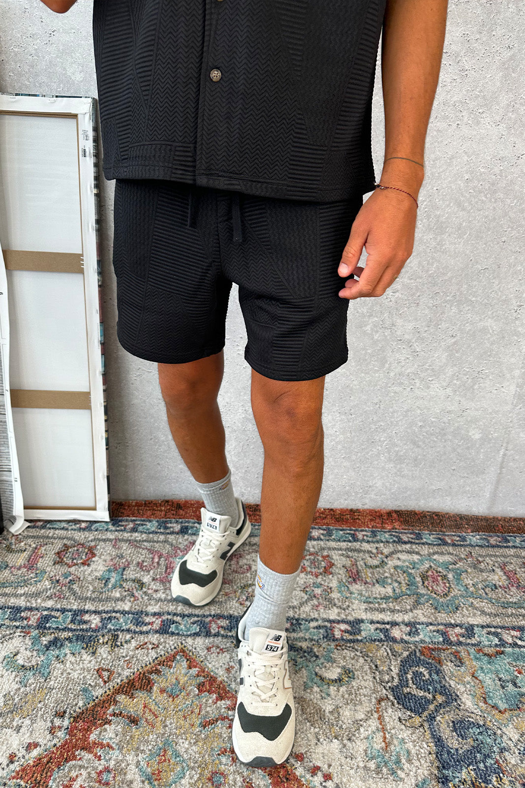 Noah Texture Short Black