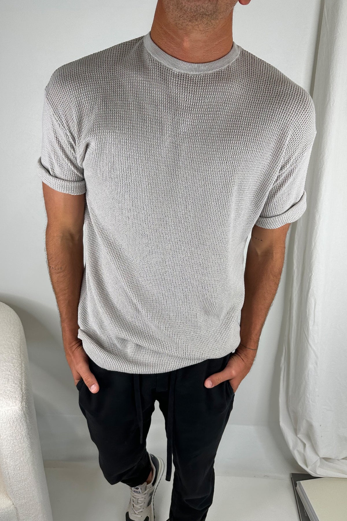 NTH Knitted Tee Grey - FINAL SALE