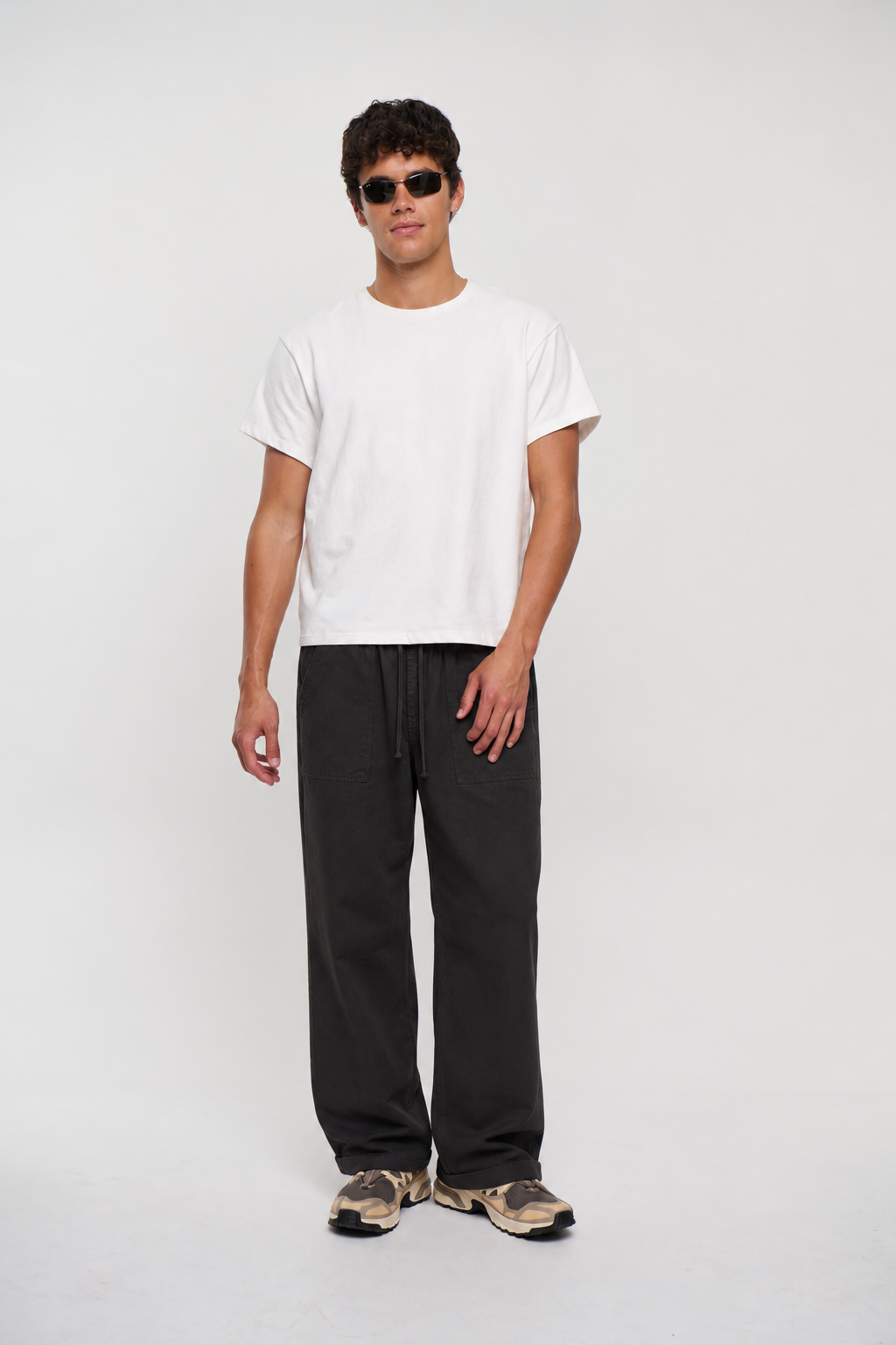 Cooper Straight Cotton Pant Black